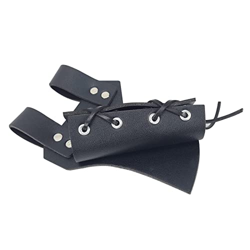 MYAYD PU Leather Medieval Retro Viking Renaissance Belt Sword Holder Holster Shield-shaped Hanging bag Accessory3