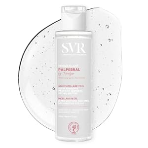 SVR PALPEBRAL Soothing No-Rinse Eye Makeup Remover Gel for Hypersensitive, Dry, Sore, Allergy-Prone Eyelids and Eye Contour, Minimalist Formula, 125ml