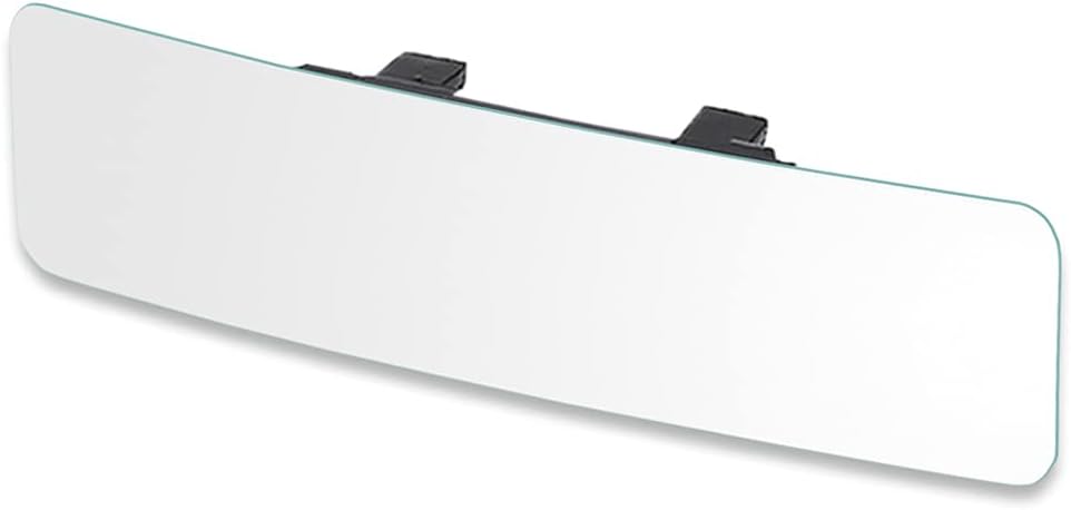 SkycropHD Anti Glare Rear View Mirror Frameless Car Interior Rearview Mirror Panoramic Wide Angle to Eliminate Blind Spots – Convex,11.8in (Blue)