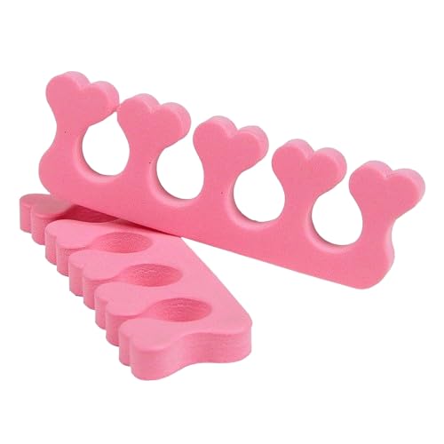 Toe Separators | Toe Corrector | Toe Spacer For Nail Polish Application – Reusable, Soft And Durable Toe Spacers For Men And Women, For Pedicures, Bunion Corrector, Toe Spreader And Salon Use by Indie Nails (Set of 2)