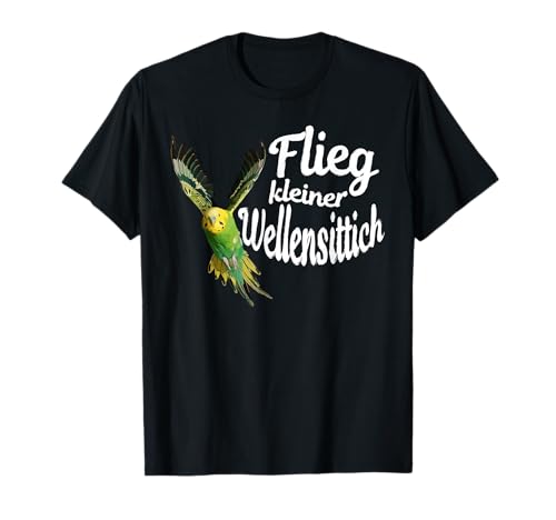 Vogel Flieg kleiner Wellensittich T-Shirt