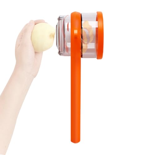 Herramienta de pelado multifunción con recipiente, cortador de hojas afiladas, utensilio de trituradora de zanahorias, de basura, cortador de mango ergonómico, ayudante en casa, fácil