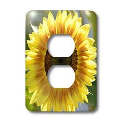 Bouchon de prise 3dRose LSP_63608_6 motif tournesol d'été en plastique
