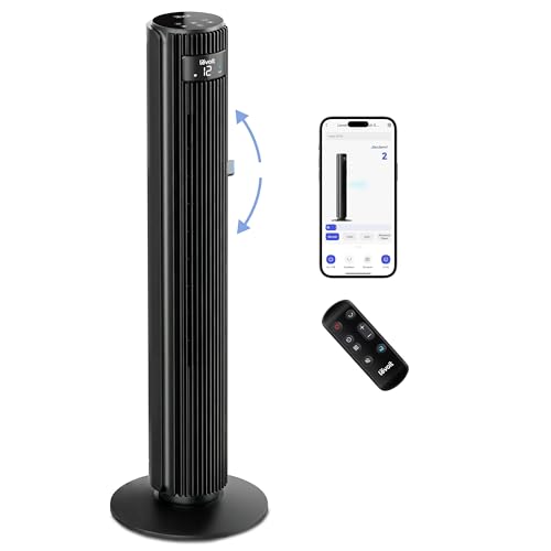 Levoit 25dB Smart Silent Tower Fan 42Inch Powerful Cooling Fan for Bedroom