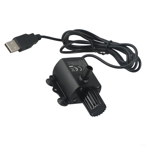 Bomba de agua sumergible sin escobillas, bomba de agua CC 5 V 250 l/h, flujo impermeable, ultra silenciosa, con filtro para acuarios, fuentes, estanques