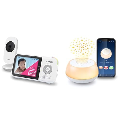 Bundle of VTech VM819 Baby Monitor + BC8213 V-Hush Junior Sleep Training Soother