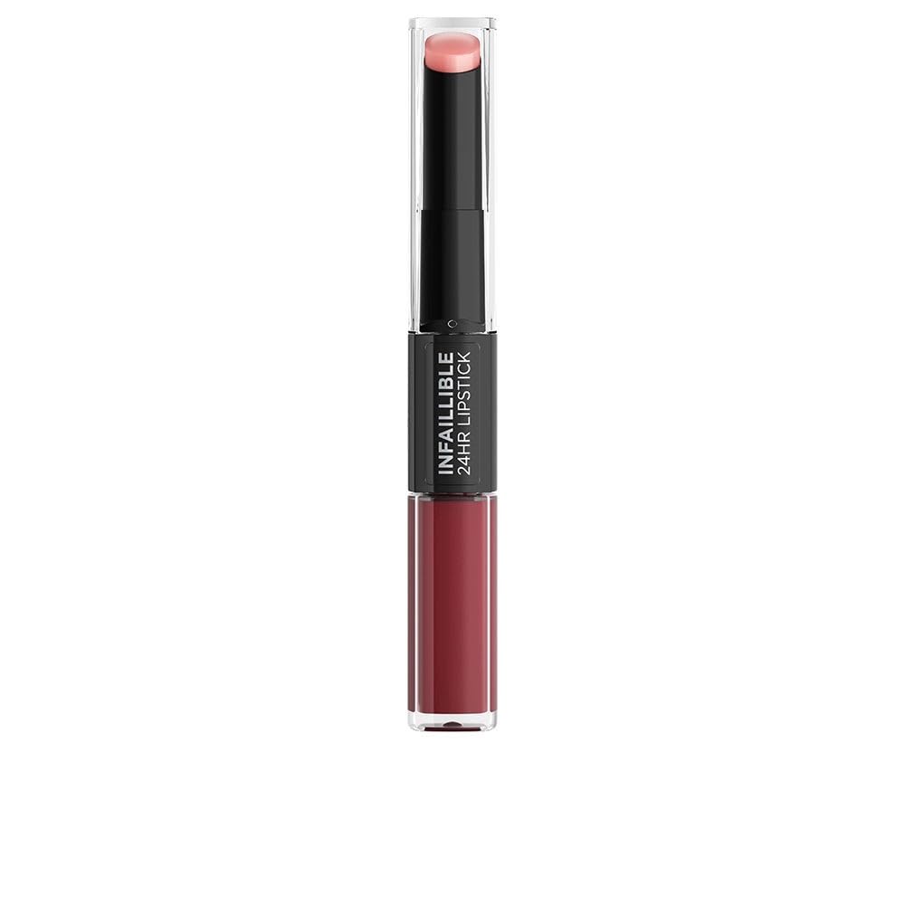 L'Oreal Paris Make-up Designer Infaillible 24H Lipstick Color Labial de Larga Duración Tono 502 Red To Stay