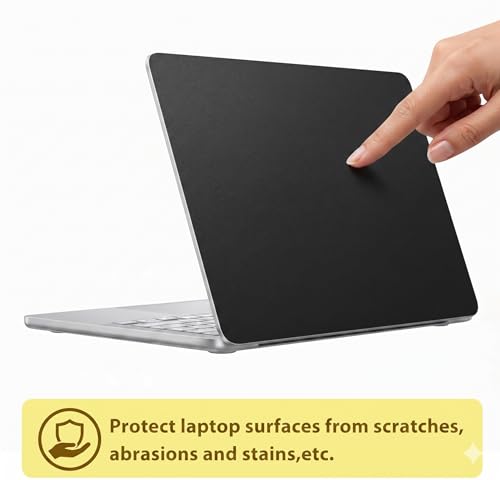 Image of Saco Laptop Sticker Skin Compatible with 2026 MacBook Neo 13 Inch with A18 Pro Chip Model A3404, Matte Finish, Scratch Resistance, Decal Skin - Black