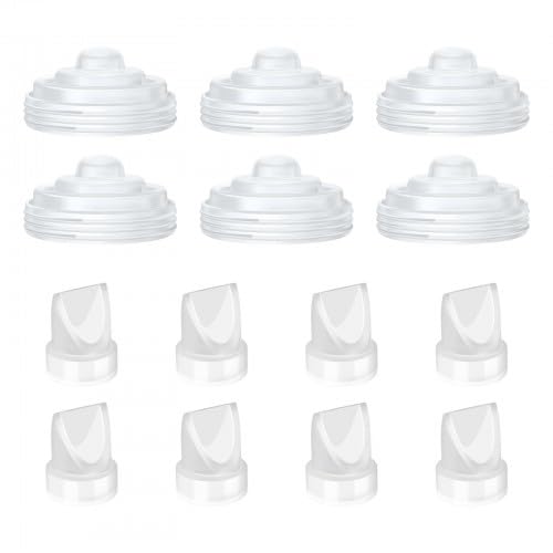 Ziyonix M5 Milchpumpe Ersatzzubehör, Entenschnabelventile und Silikonmembran m5 Tragbare Milchpumpe Silikonmembran Kompatibel für Das Stillen (C, stück, 14)