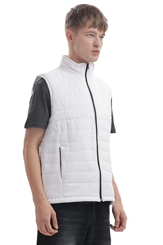 Image of Men's Sleeveless jacket solid | Regular Fit Jacket | stylish trending winter wear | Sleeveless Sports Gym Zipper Jacket