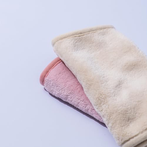 ERASE YOUR FACE Reusable Makeup Remover Cloths - Microfiber Face Towels to Cleanse & Remove Makeup - Water Activated for Sensitive Skin - Eco-Friendly - Pastel (2 Count)