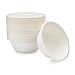 SAVUS 16 Oz Disposable Bowl, [50 count] - 100% Compostable Biodegradable Heavy Duty Eco-Friendly Sugarcane Fiber Bagasse Strong Tree Free Plastic Free Party Paper Bowls