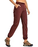 CRZ YOGA Women's Lightweight Outdoor Hiking Pants UPF 50+ Waterproof Stretch Athletic Workout...