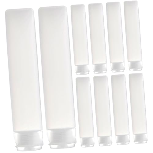 Beaupretty 10 Piezas botella de manguera botella exprimible mini aire acondicionado recargable botellas de champú de viaje avión botellas de maquillaje multiusos botella de cosméticos páginas