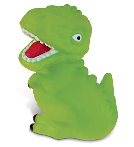 DolliBu Dinosaur T-Rex Bath Buddy Squirter - Floating Green T-Rex Rubber Bath Toy, Fun Water Squirting Bathtime Play for Toddlers Cute Dinosaur Toy for The Bathtub, Beach & Pool for Boys and Girls