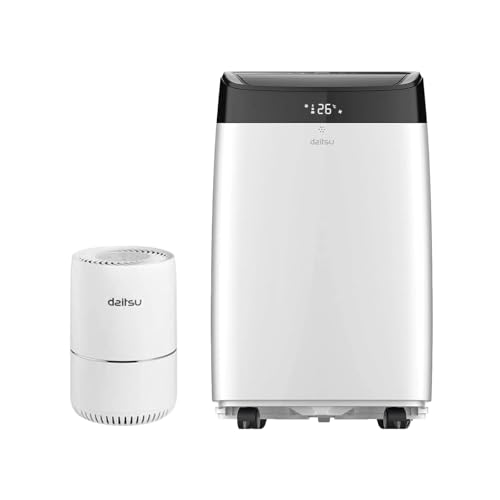 Daitsu - Aire Acondicionado Portátil Alisios Premium con Wi-Fi | Deshumidificador y Ventilador Silencioso | Compacto y Eficiente | Hasta 22 m2 | Purificador de Aire Holly Incluido como Obsequio