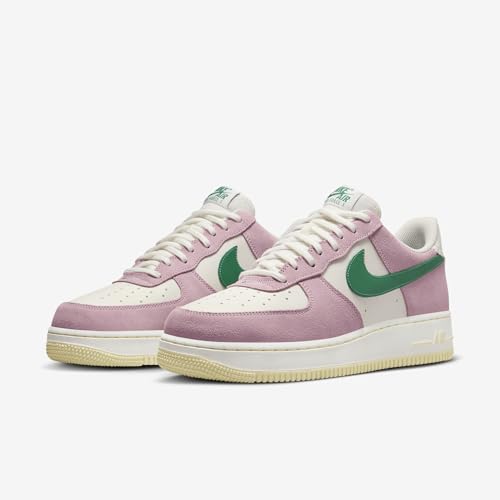 Nike Nike Air Force 1 '07 LV8 Men's Shoes (FV9346-100, Sail/Medium Soft Pink/Alabaster/Malachite) Size 11.5