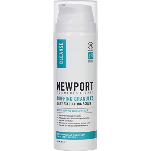 Buffing Granules Daily Exfoliating Cleanser - Scrub Away Dead Skin Cells & Stimulates Collagen Production by Newport Cosmeceuticals