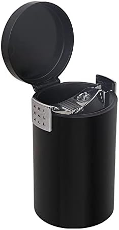 Ashtrays Car Ashtray Flame Retardant Ashtray Exquisite Workmanship Car Accessories Black Brown Red Home Ashtrays (Color Name : B)