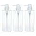 Dozownik mydła 3-częściowy 450 ml / 650 ml Butelka Dozdodnika Plastikowa Butelka Pompa Soap Butelka do kuchni i łazienki Szampon do mydła i balsam Dozownik balsamu (Color : Clear, Size : 450ml)