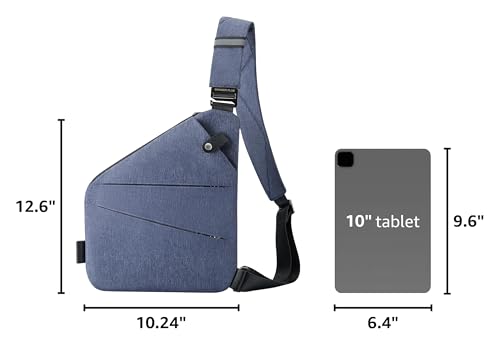 Image of WANDER+ Anti Theft Crossbody Travel Bag for Women Men, Multi-pocket Crossbody Bag, Slim Sling Bag