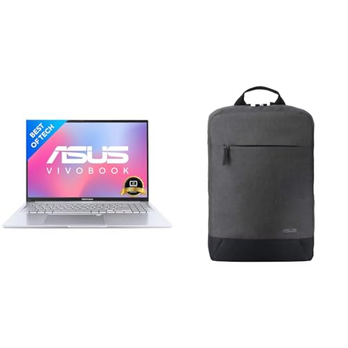 ASUS Vivobook 16X (2022), 16.0"" (40.64 cms) FHD+ 16:10, AMD Ryzen 5 5600H, (8GB RAM/512GB SSD), M1603QA-MB501WS BP1504 Laptop Bag (Grey)