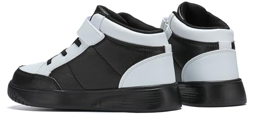 Little Kids High Top Sneakers Girls Boys Running Shoes Lightweight Casual Outdoor Unisex Child Fashion Shoes Black 13