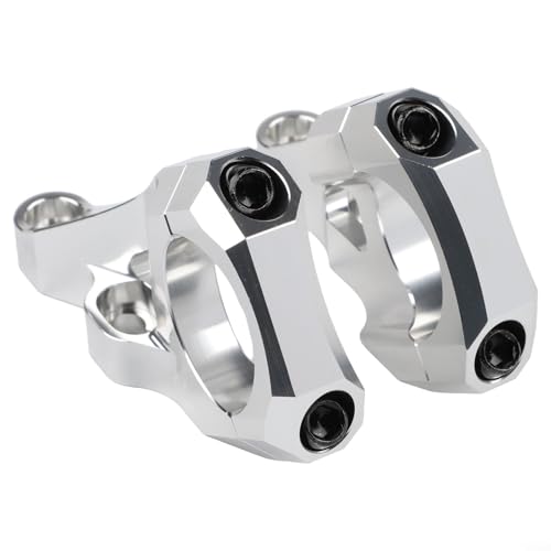 Direct Mount Stem for Downhill Mountain Bike and Light BEEs 31.8mm Handlebar Clamp CNC Machined 6061 Aluminum Alloy Anodized Finish(Silver)