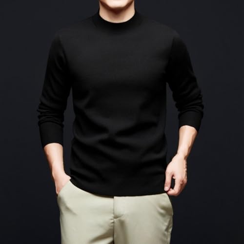 Men's Sweater Half-High Collar Leisure Underwear Men's Long Sleeve Knitted Sweater Men's Clothing3