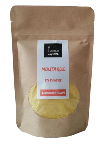 Poudre de Moutarde 15g | Le Monopati Original | Origine Inde | Graines de Moutarde Moulues 100% Naturelles | Épice Polyvalente pour Sauces, Marinades, Pickles...