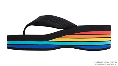 Rainbow Sandals Women's Six Layer Wedge Rubber 1" EVA Filled Nylon Strap2