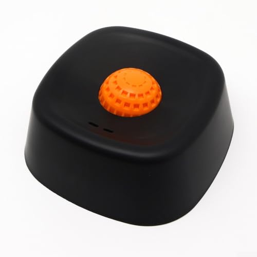 Langsamer Futter-Lecknapf für Hunde, mit rollendem Ball, interaktiver Angstreduzierung und Langeweile-Buster, rutschfeste Unterseite, Blau (schwarz)