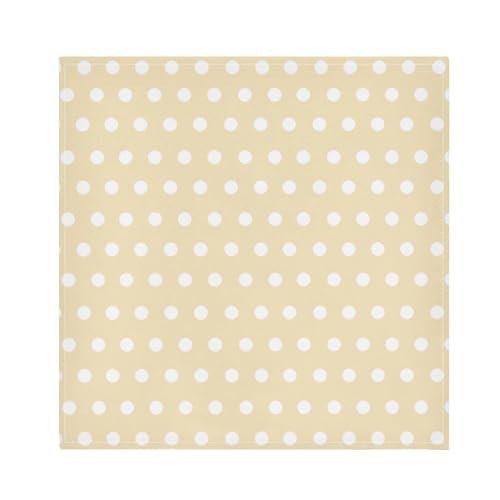 Servilletas de Tela Beige con Puntos Qilmy Pack 6 miniatura 1