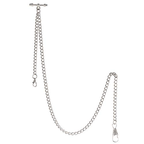 Chaîne Albert pour montre de poche argentée TREEWETO mariage