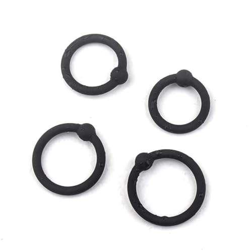 4 Bagues De Fitness Masculin En Silicone Noir Pour AméLiorer Les CompéTences AthléTiques Individuelles Et L'Endurance – vue 5