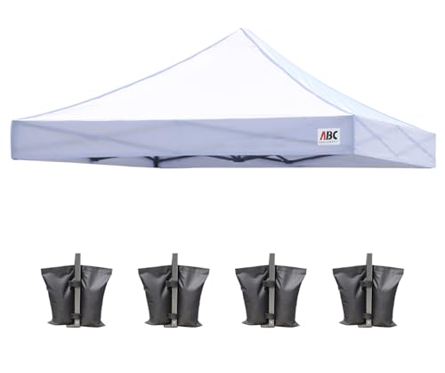 ABCCANOPY Replacement Canopy Top for Pop Up Canopy Tent (10x10 White)