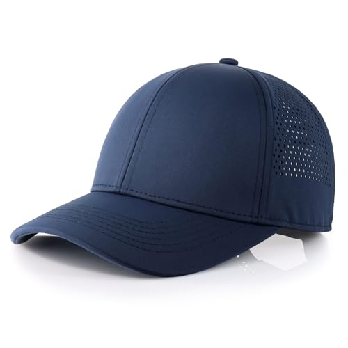 Image of CHOK.LIDS Cooling Trucker Hat Performance Cooling Mesh Back Flat Bill Hat Waterproof Dry Baseball Cap Fitted Hats for Men
