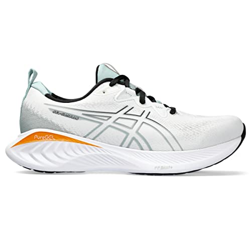 ASICS Men's Gel-Cumulus 25 Shoes, 12, White/Black
