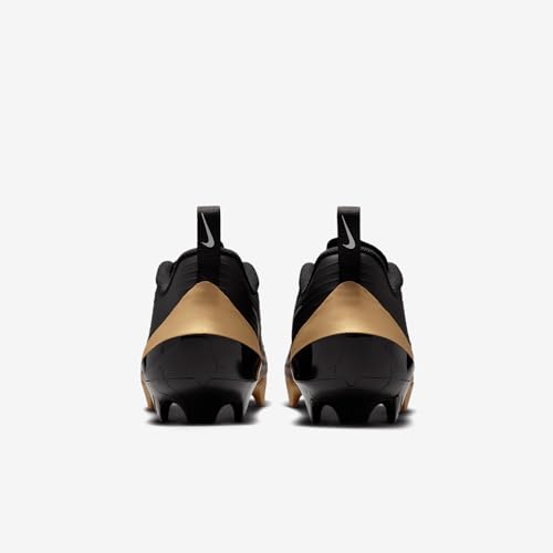 Nike Vapor Speed 3 Football Cleats (FB3303-003, Black/Metallic Gold/White) Size 9 - image 6