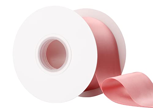 Ribbonitlux 75mm Wide Double Face Satin Ribbon 22 Meters (160-Dusty Rose, Set for Bow Party Decor, Sewing Applications - Image 2