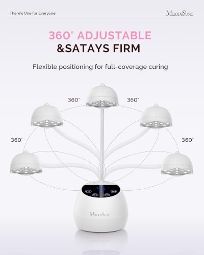 Image of MelodySusie Gooseneck Cordless UV Nail Lamp P-ArtM2 Light for Nail Tips