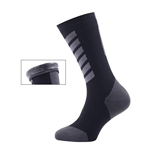 Seal Skinz Mid Mid Hydrostop Sock: Black SM