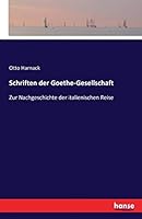 Schriften Der Goethe-Gesellschaft 3741100862 Book Cover