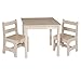 Produktbild Lestarain Kindersitzgruppe Kinderzimmer Set Kindermöbel, 1 Kindertisch mit 2 Stühle aus MDF Platten für Kinder