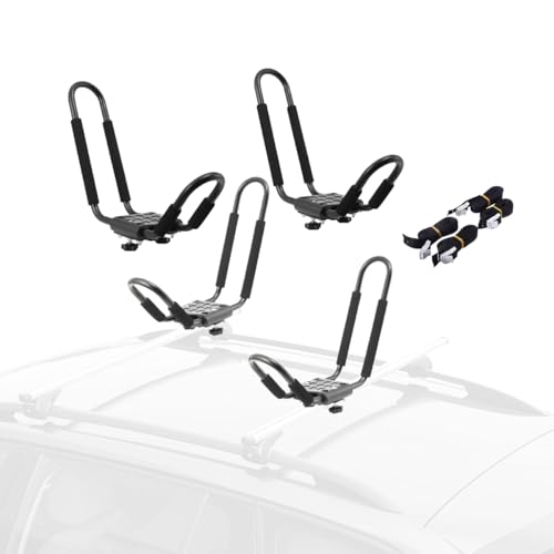 ATEdata 4 Stück Kajak-Dachgepäckträger, Kajakhalter Auto,...
