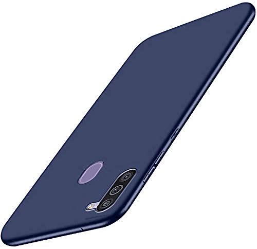 Image of TheGiftKart Protective Sleek Soft TPU Back Cover Case for Samsung Galaxy M11 (Blue)