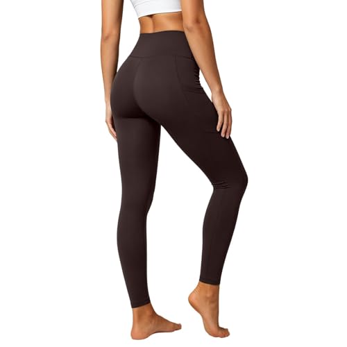 Leggings de yoga de cintura alta opacos mallas elásticas y suaves de deporte
