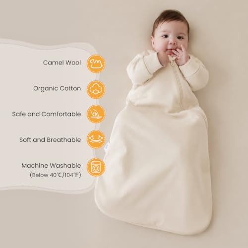 Image of kaiya baby Unisex Sleeping Bag for Babies and Toddlers 2.5 Tog Sleep Sack, Long Sleeve Sleep Sack, Wearable Blanket Baby