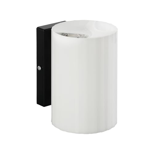 Image of Havells Aura Indoor Wall Light | Durable Cylindrical Frame & Ambient Glow Diffuser | B22 Holder Compatible | Elegant Lighting for Bedrooms, Living Rooms & Hallways