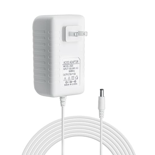 Image of Fisher Price/Ingenuity/Graco/Nova Baby Swing Power Cord, 5V Electric Plug in, 2 Meters White Power Adapter